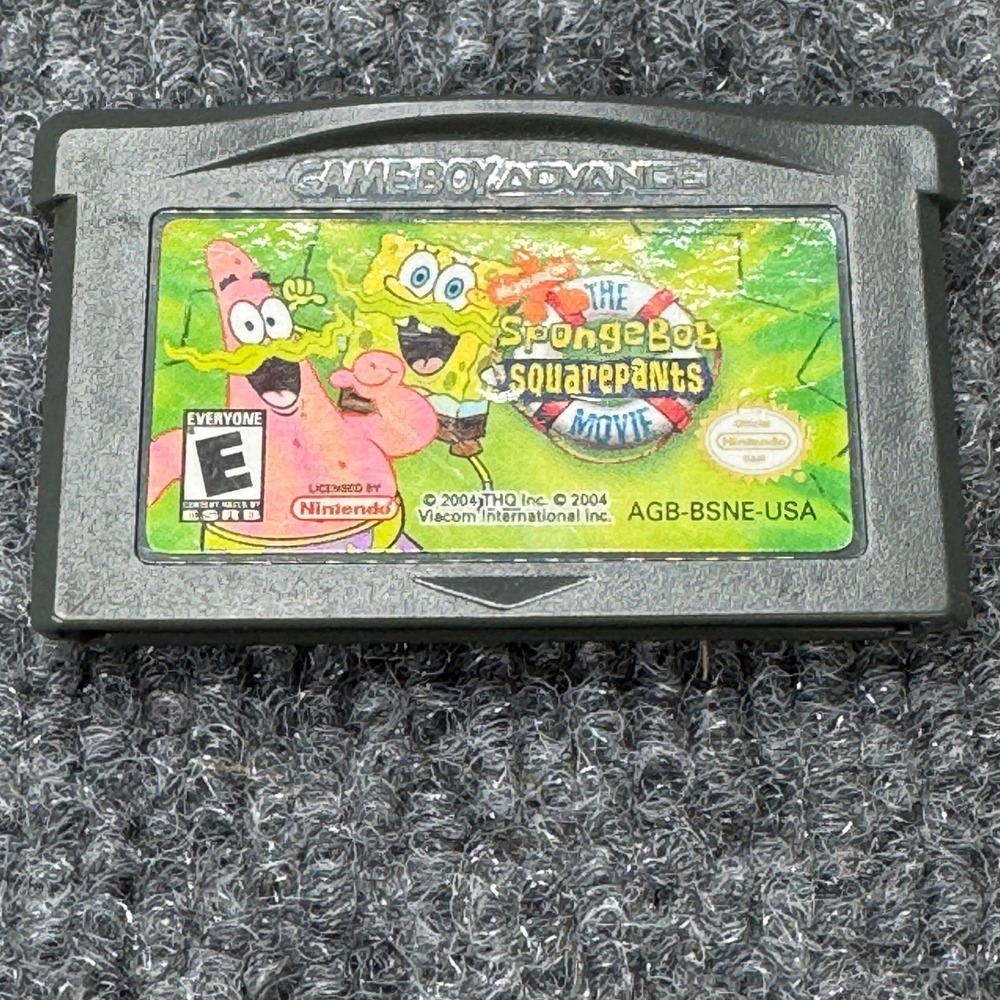 The SpongeBob SquarePants Movie Nintendo Game Boy Advance GBA Retro AGB BSNE USA